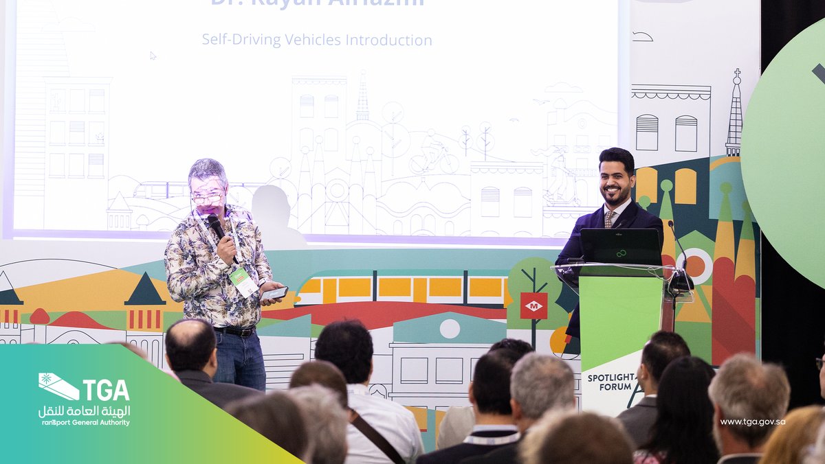 Saudi_TGA's tweet image. مدير عام الإدارة العامة لدراسات واقتصاديات النقل د. ريان الحازمي يشارك في ورشة عمل تقديمية للمركبات ذاتية القيادة ويستعرض جهود المملكة في تبني التقنيات الحديثة، في اليوم الثاني من معرض الاتحاد الدولي للمواصلات العامة UITP.
#UITPSummit
#UITP2023