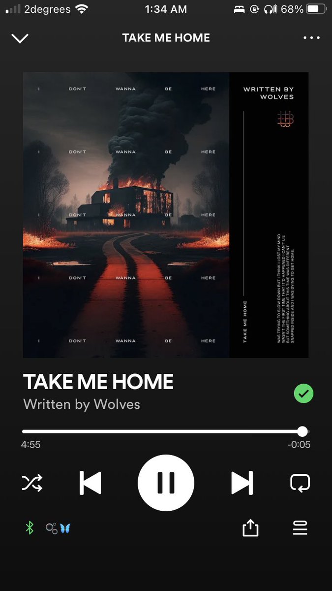 CateyTrash's tweet photo. I FREAKED OUT i love it so much @writtenbywolves you guys are so amazing as always!!  i was full on fangirling i don't know if this song is emotional or me but i love it either way! 🐺🖤❤️ https://t.co/7FG83qDsRf