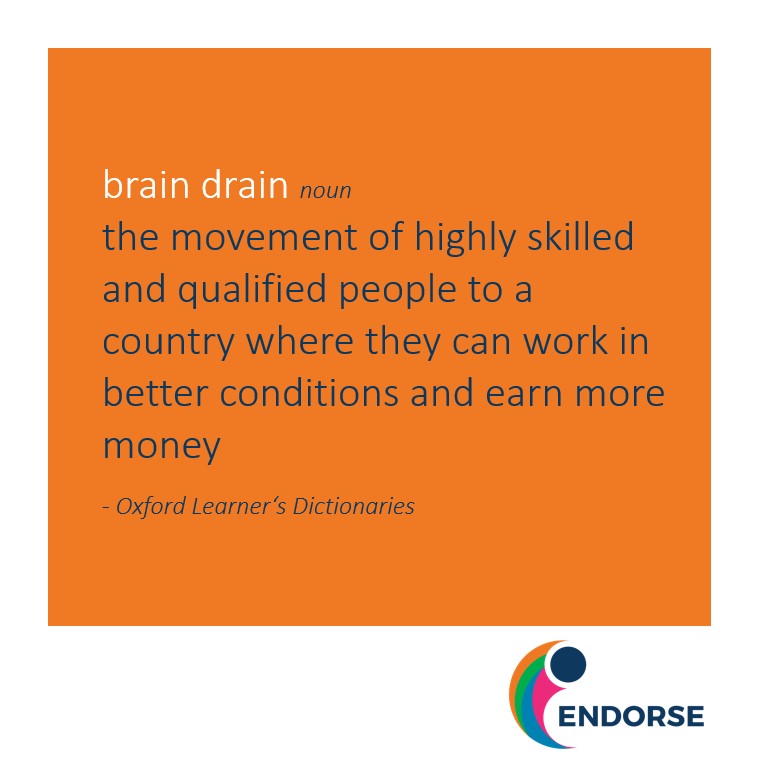Project_ENDORSE's tweet photo. Our project deals with brain drain at university locations and aims to counteract it. But what is brain drain anyway? 

#endorse #erasmusplus #erasmusplusproject #braindrain #braingain #research #science #cooperation #innovation #preventingbraindrain https://t.co/dTG6NqqoQW