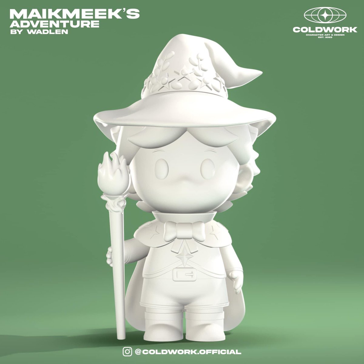 MAIKMEEK’S ADVENTURE ￼🧙🏻✨
Concept Art For Toy Design.
Original by WADLEN 
ขอบคุณคุณคีมที่ให้โอกาสได้ทำงานน่ารักๆครับ 🥹🫶🏻💖

#coldworkofficial #3d #3dart #3dartwork #3dmodel  
#conceptart #characterdesign #arttoy #arttoydesign #NFTCommunity