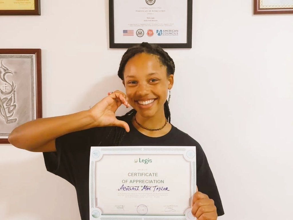 Legis honoured the volunteer Abygail.
As an NGO open for volunteers from all over the world, at the end of their stay, we organise modest good bye event and party. This year with us was Abygail, a student from the USA, on exchange program in North Macedonia. https://t.co/qntPSazbxx