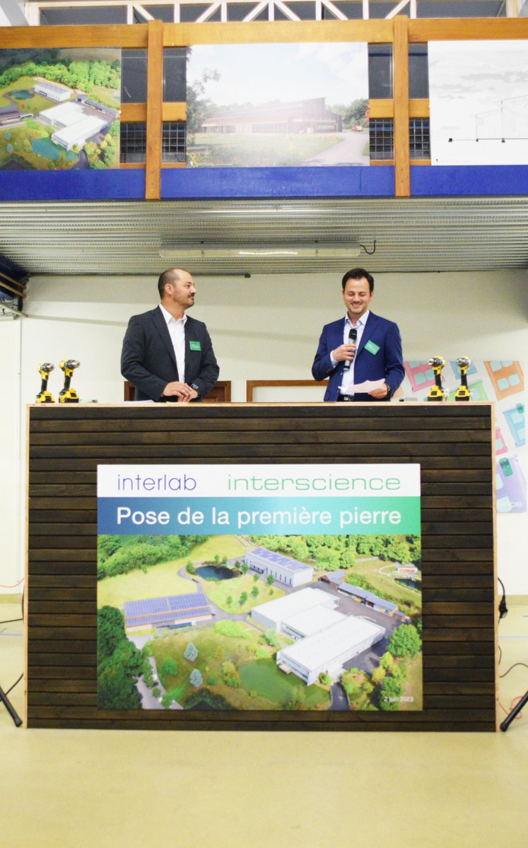 INTERSCIENCE_FR's tweet image. Cérémonie de pose de la première pierre de l'usine et du centre de R&amp;amp;D d'INTERSCIENCE à Puycapel, France. 🙌 🇫🇷

Plus d'espace pour la productivité et la créativité!
✅ + 3000 m2
✅ Volumes de production x2
✅ Capacités de stockage x 2
✅ Surface R&amp;amp;D x 2
#Interscience #Cantal