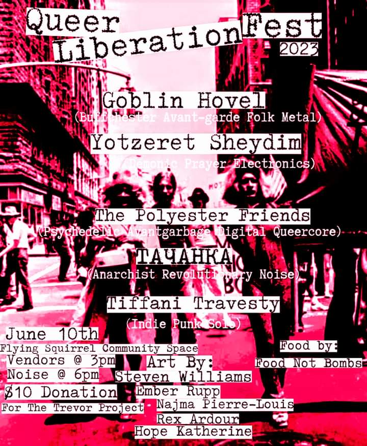 This tote bag is filled with 1000+ condoms, dental dams and other swag from <a href="/TrilliumNY/">Trillium Health</a> .... come to Queer Liberation Fest and get some cool stuff and stay safe!