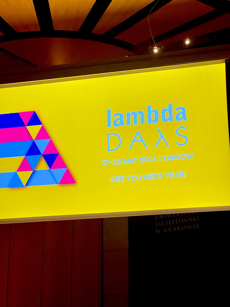 Lambda Days 2024 - 27-28 May. Mark your calendars! 

#LambdaDays