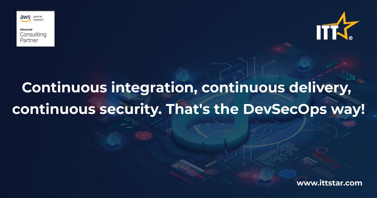 Dive into the world of DevSecOps and discover how continuous integration, delivery, and security practices work together to enhance software development and deployment. Explore more at buff.ly/43HQfLd

#ITTStar #aws #awspartner #devsecops #devops #delivery #security