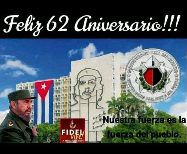 Muchas felicidades para todos los integrantes del Ministerio del Interior, fieles salvaguardas de la Patria. #SiempreJuntoalPueblo  @TppSantiagocuba #Santiago #Aniversario50TribunalesCubanos