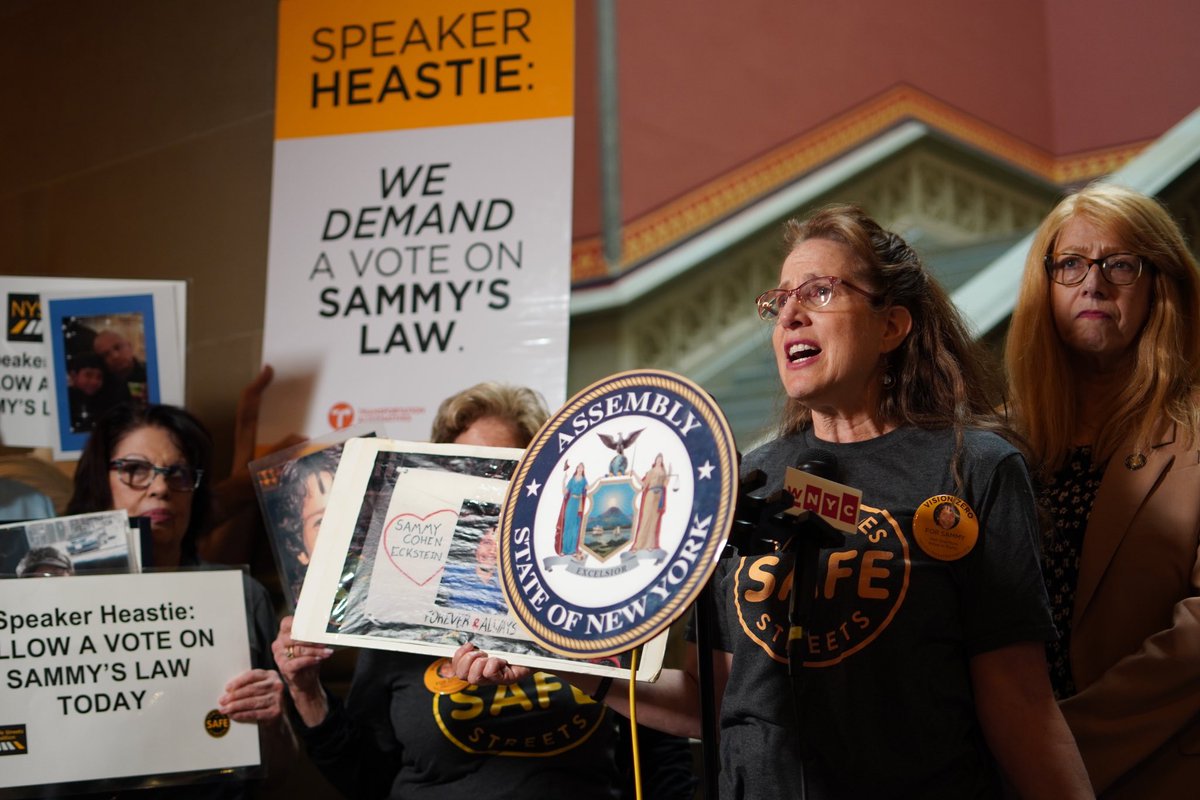 The Assembly must vote on Sammy’s Law. It’s far past time for New York City to have the power to set its own speed limits. Support @NYC_SafeStreets members on their hunger strike. Call @CarlHeastie. Demand a vote. Pass Sammy’s Law. ➡️ mobilize.us/transalt/event…