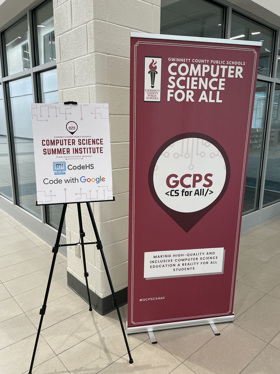 Day 1 of CS Summer Institute was a blast yesterday! We heard from @GwinnettSchools Superintendent Calvin Watts, the @GaDOE_CS team, and our inspiring keynote speaker Lien Diaz from @GT_CCEC. Teachers spent the day building their superpowers in master classes!