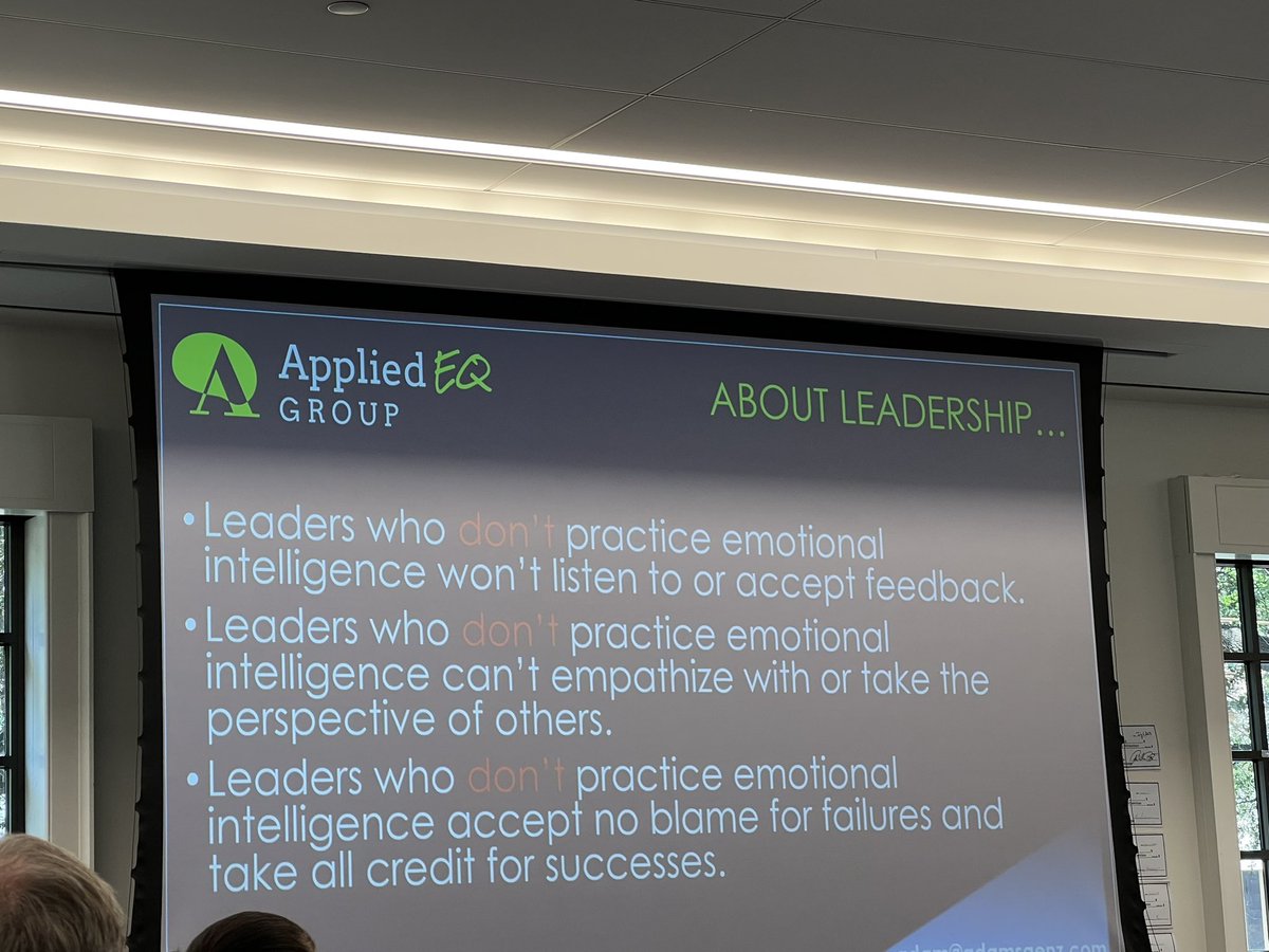 Carla Varela (@mscvarela) on Twitter photo Emotional Intelligence in Leadership MATTERS. “Will I be the kind of leader that leaves a mark or a scar?”
<a href="/Leaderpartners/">Leadership Partners</a> Emotional Intelligence in Leadership MATTERS. “Will I be the kind of leader that leaves a mark or a scar?”
<a href="/Leaderpartners/">Leadership Partners</a>