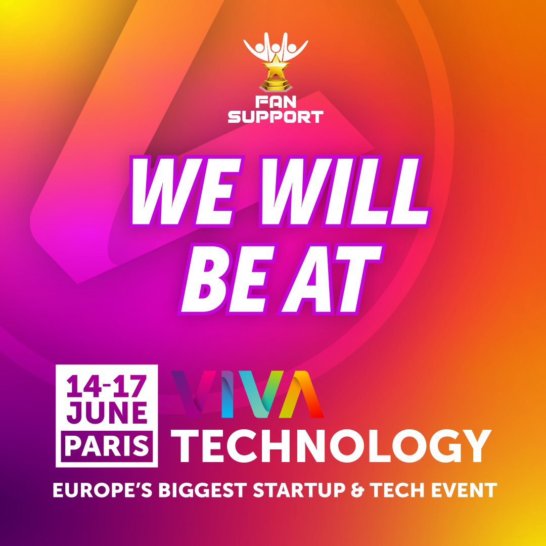 Excited to announce that FanSupport will be participating at “Vivatech Paris 2023” this June 13-17 as part of the startup programme!

13-17 Haziran tarihlerinde "Vivatech Paris 2023"e katılacağımızı duyurmaktan heyecan duyuyoruz! #startup #tech #vivatech