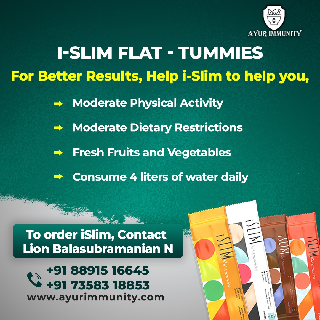 ayurimmunity's tweet image. I-SLIM FLAT - TUMMIES
For Better Results, Help i-Slim to help you,

To order islim, Contact Lion Balasubramanian N @ +91 88915 16645 / +91 73583 18853
Visit our website, ayurimmunity.com
#flattummy #weightloss #reduceweight #reducetummy #reducetummyfat