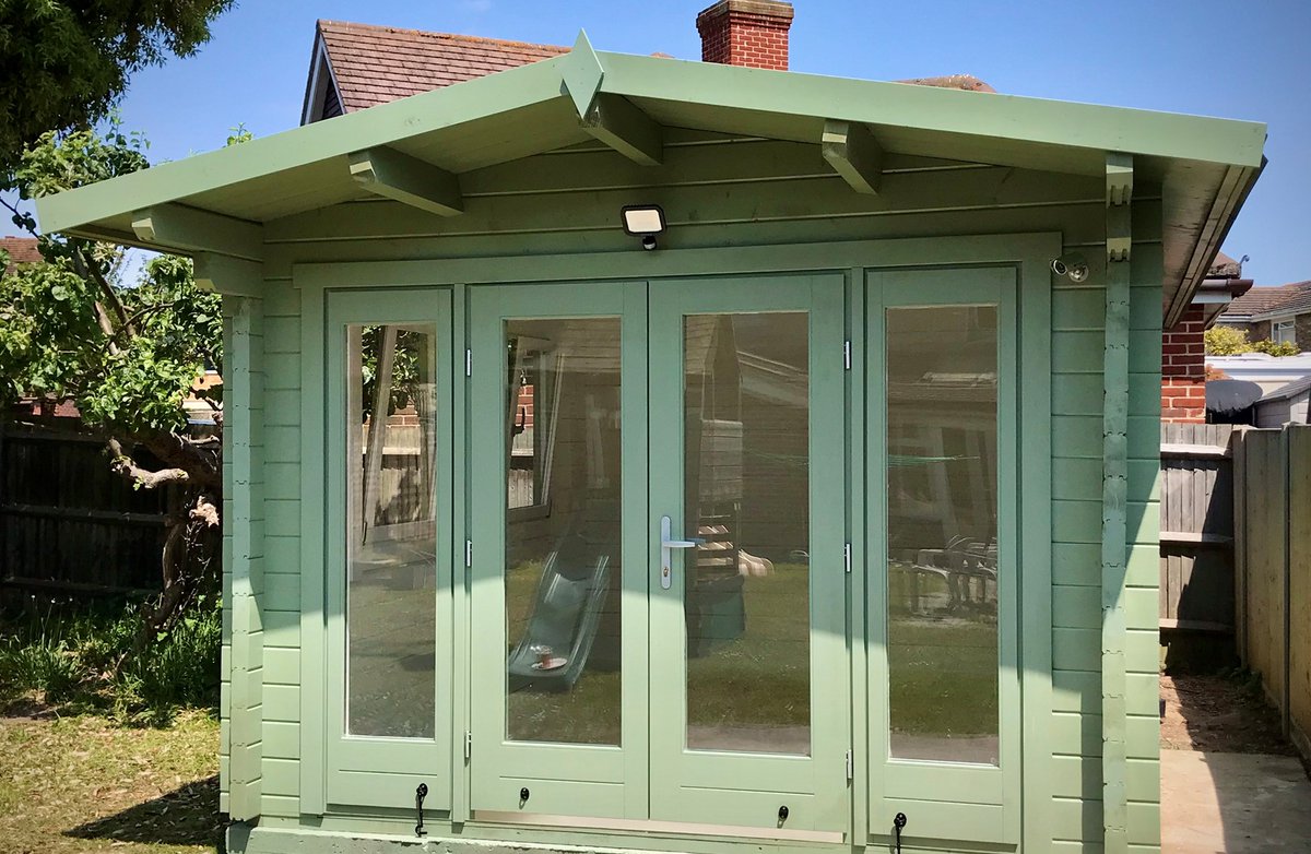 5.2 mtr x 3.1 mtr #gardenroom with combined storage completed at #Gosport