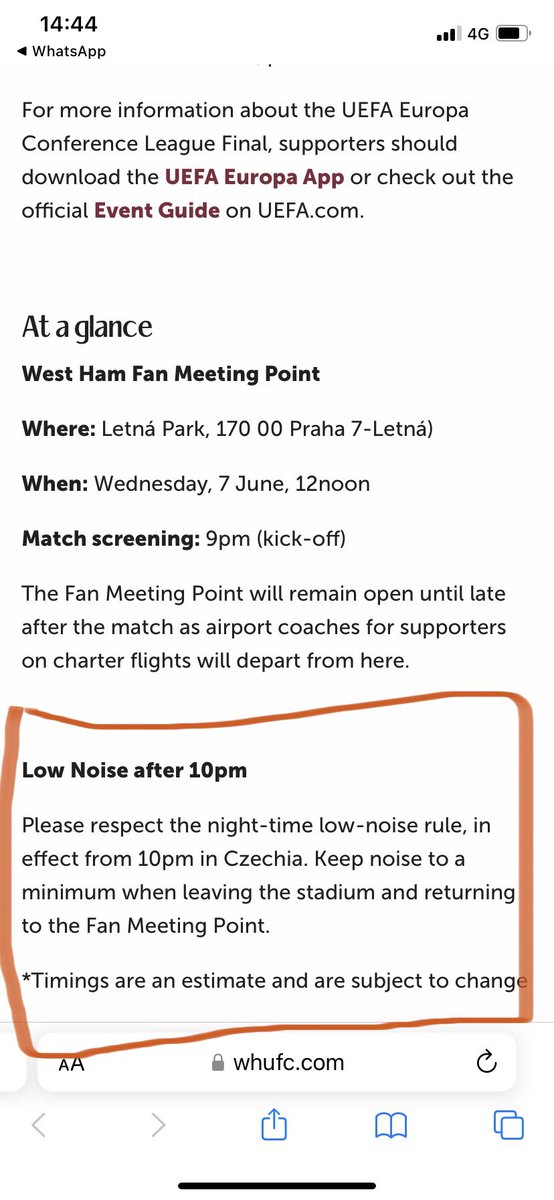 Low noise rule in operation after 10pm in Prague. Good luck with whoever’s trying to enforce that tomorrow night!