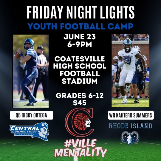 Football_Cville's tweet photo. Skills, Drills &amp; Friday Night Lights.....
Register now at https://t.co/recCHlFm1X 

@rickyortga_1 @kahtero https://t.co/GeRe8E3iOG