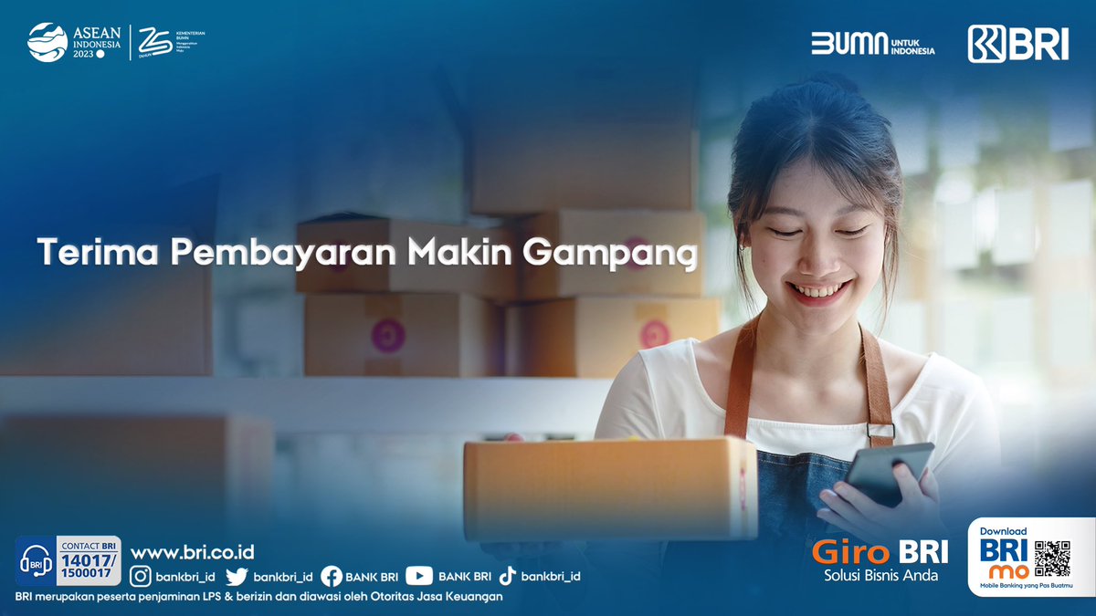 promo_BRI's tweet image. Sobat BRI, bagi Anda pemilik bisnis yang seringkali menerima pembayaran dari banyak klien dan kesulitan untuk identifikasi transaksi yang masuk.

Open a thread untuk tahu solusinya 👇🏻
