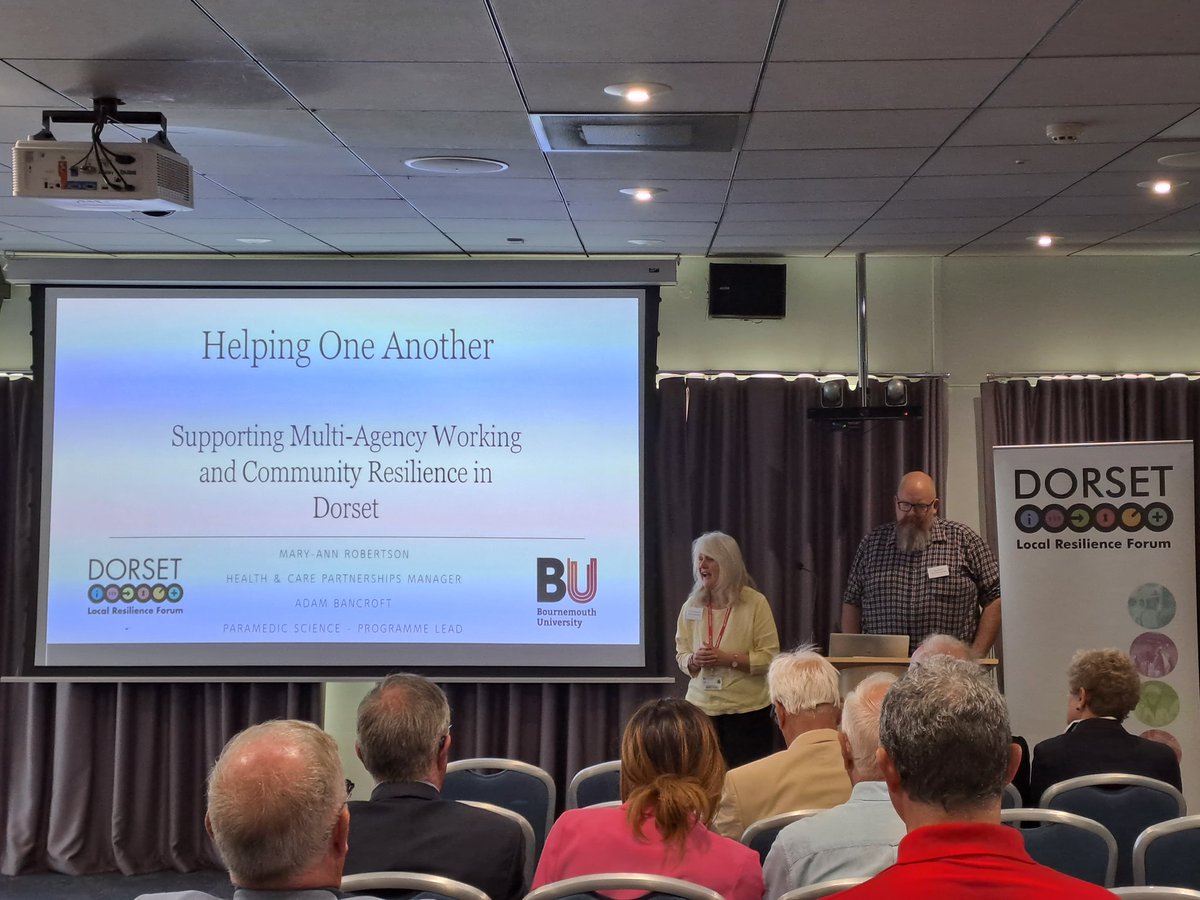 leroux_dr's tweet photo. Mary-Ann Robinson and Adam Bancroft flying the flag for @bournemouthuni at the Helping One Another event  
#nationalvolunteersweek
#dorsetprepared
#hyperlocaldorset
#rnli
@BU_ParaScience
@hss_bu https://t.co/chcGwQzfF5