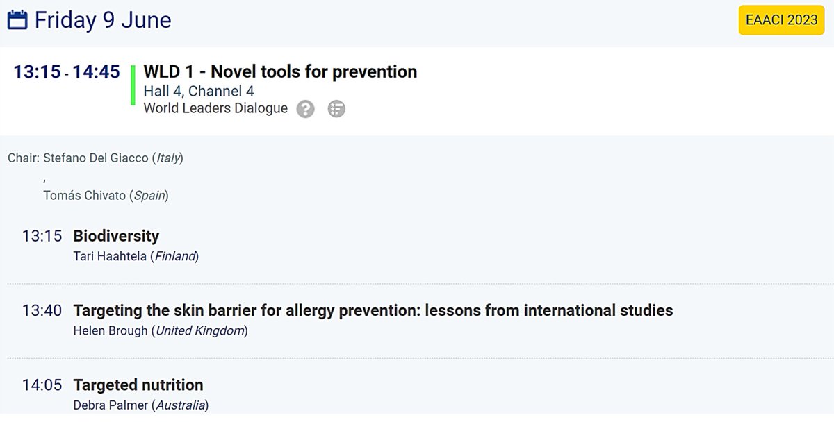 FlorinDanPopesc's tweet photo. 📢#MustAttend Targeting the skin barrier for allergy prevention: lessons from international studies @broughallergy 🙏#eaaci2023 https://t.co/1Bgy8tB6Xq