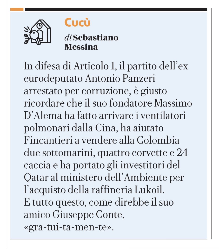 Inoltre ritengo baffino #DAlema  politicamente responsabile di aver contribuito ad affossare i due migliori segretari che il PD abbia mai avuto: Veltroni e Renzi.