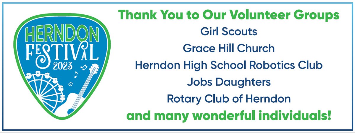 🙌🎉 A big shout-out and thank you to our amazing volunteers in making the Herndon Festival an unforgettable event this weekend!  We are grateful for your selfless contribution and the positive impact you made on the festival's success.  👏❤️ #Best4DaysofSummer