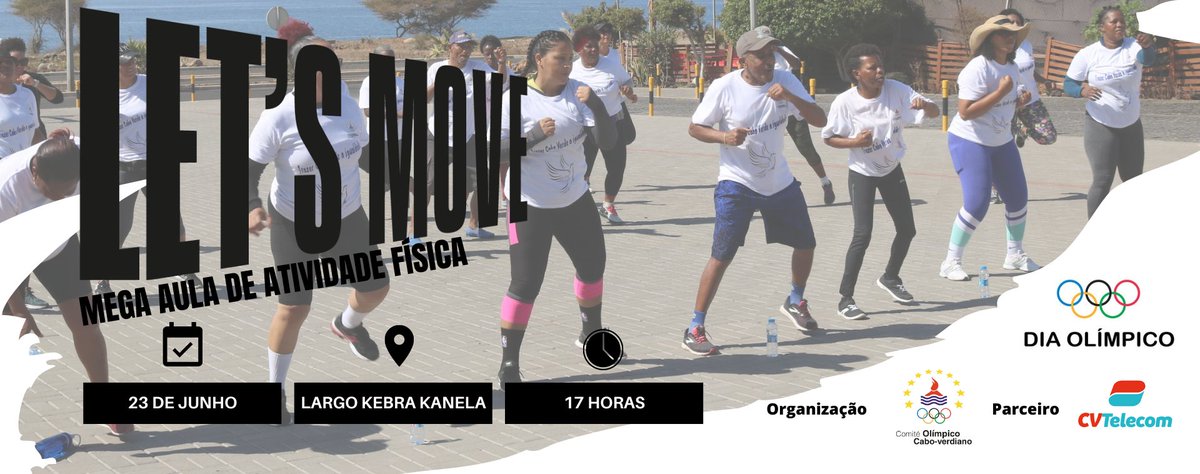Vamos celebrar o Dia Olímpico em grande!

Venha mover-se conosco o Largo Kebra Kanela!
#olympicday
#LetsMove 
<a href="/olympics/">The Olympic Games</a>