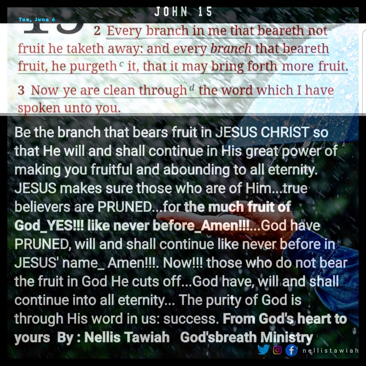 *The much fruit of God_YES!!! like never before_Amen!!!* 

#Graceatwork #scripture #christian #dailyword #dailybreath #thelight #theblessing #thefreedom #thekingdom #everywhere #muchfruit