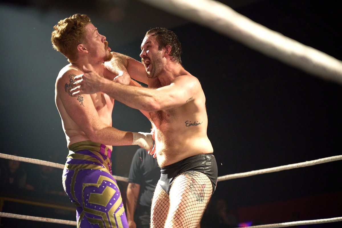 kinggordzilla's tweet photo. So @EFFYlives and @_BlakeChristian are 1-1 now. Hey @GCWrestling_ can we run this one back for the belt? #GCWTheWay https://t.co/0R7qgIsZmw