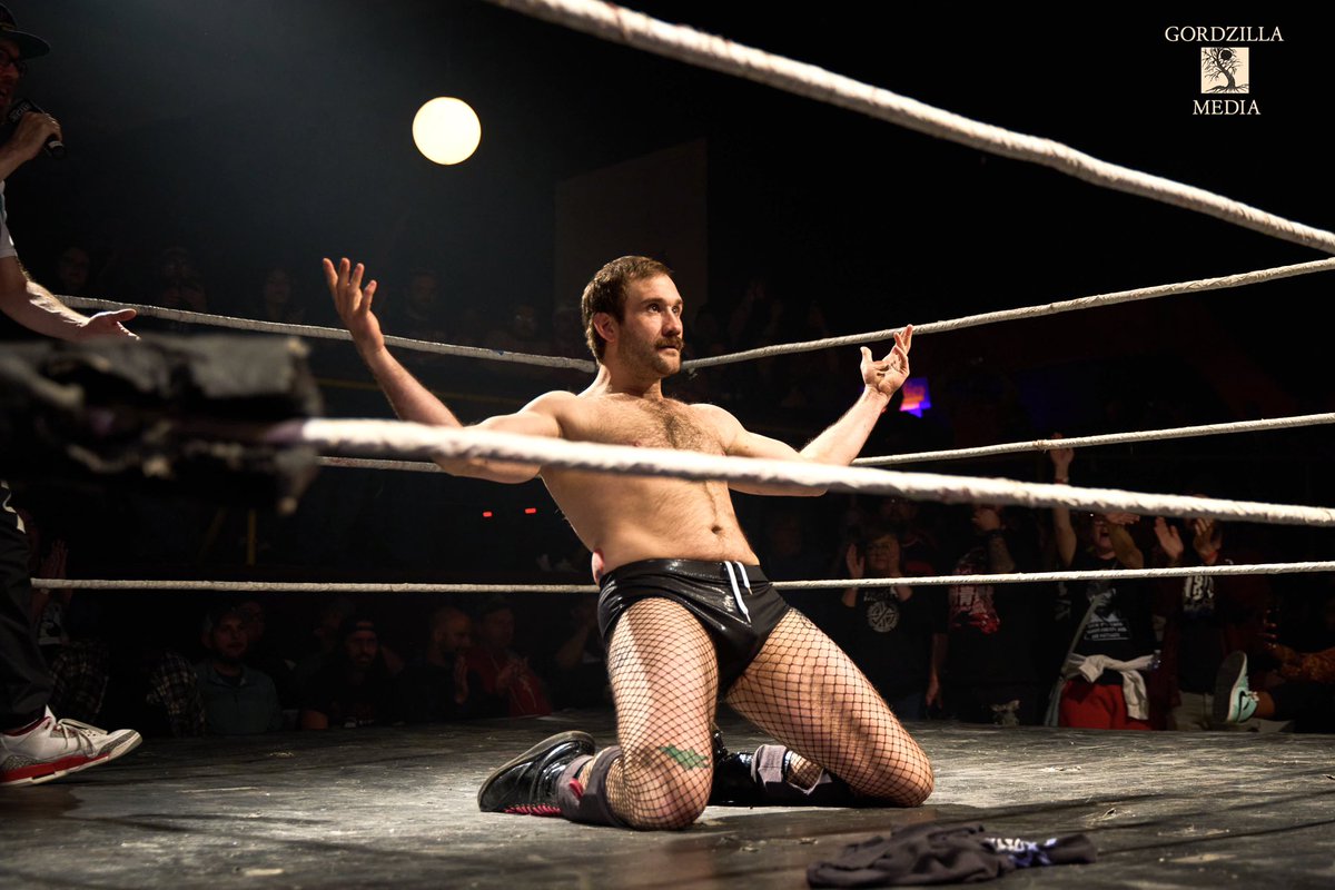 kinggordzilla's tweet photo. So @EFFYlives and @_BlakeChristian are 1-1 now. Hey @GCWrestling_ can we run this one back for the belt? #GCWTheWay https://t.co/0R7qgIsZmw