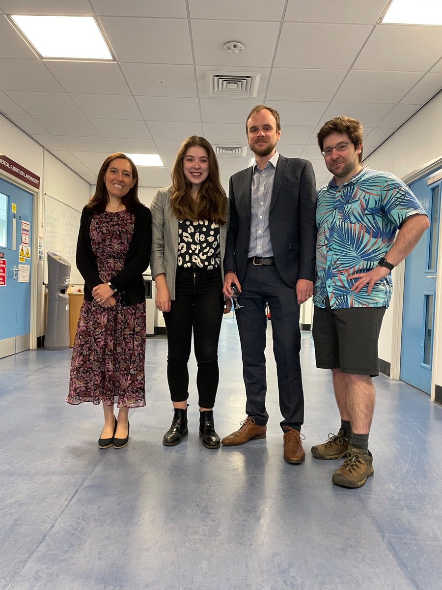Congratulations to Dr Sophia Lilleengen <a href="/SophiLilleengen/">Dr Sophia Lilleengen</a> on her successful PhD viva! It’s been an absolute pleasure working with you over the past 3 years and I look forward to what you do next!