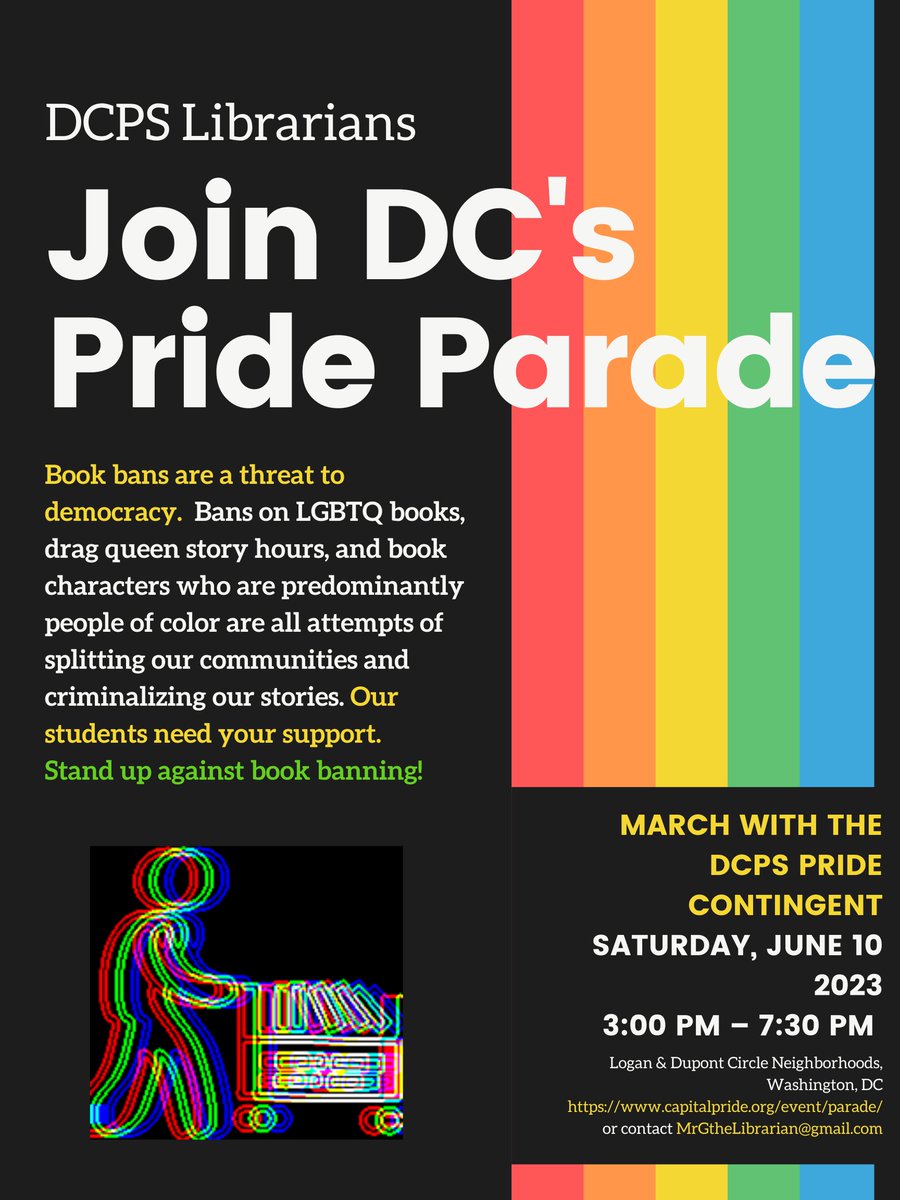 DC Librarians, we'll see you this Saturday! @DCLA @BrooklandMS @dcpublicschools #DCPSPride