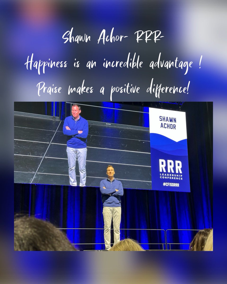 Thank you for sharing your research with us @shawnachor ! #CFISDRRR
Blessed to be part of CFISD that provides us with this incredible learning conference!