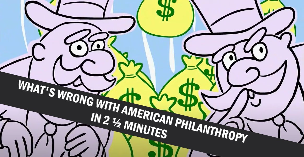 HelenofIPS's tweet photo. Why should we care about private foundations, DAFs, or the fact that charity is more and more dominated by major donors?

This video from my team at @inequalityorg explains why in just over two minutes. Plus it has deer and bunny rabbits. https://t.co/92VeiSYoBS https://t.co/8PYFYRQFJv