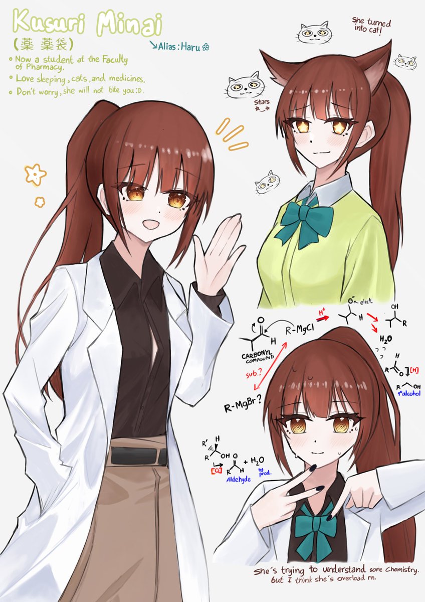 It’s time to introduce my first oc!

A pharmacy student, Kusuri Minai but she wants you to call her “Haru” because her name is so medical. 

Let’s get to know about her🌟🌟🌟