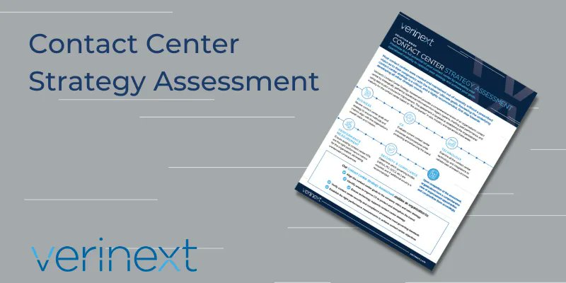 verinext's tweet image. Maximize the full potential of your contact center by evaluating your operational maturity with this contact center strategy assessment. #contactcenter #verinext #solutionbrief #customerexperience buff.ly/3Zmo2ag