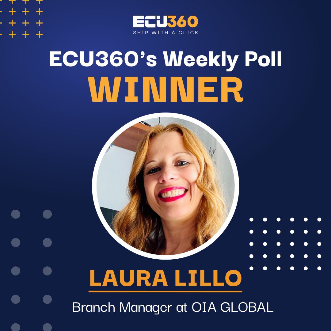 Congratulations to Laura Lillo on being the lucky winner of ECU360’s Weekly Poll Contest! Watch out for this weeks poll contest, maybe you could be the lucky one!
.
.
.
#ecu360 #shipwithaclick #giveaway #contestwinner #freightforwarder #logistics #freight #pollcontest