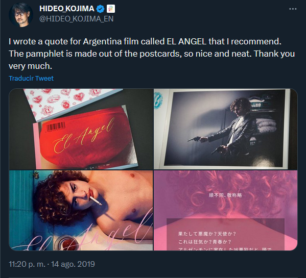 juanboscato's tweet photo. Hideo Kojima tomó mate con yerba Playadito, recomendó la película El Ángel y ahora lee a Mariana Enríquez. Cada vez más cerca de la conquista cultural 🇦🇷 https://t.co/9HazIAWNfD