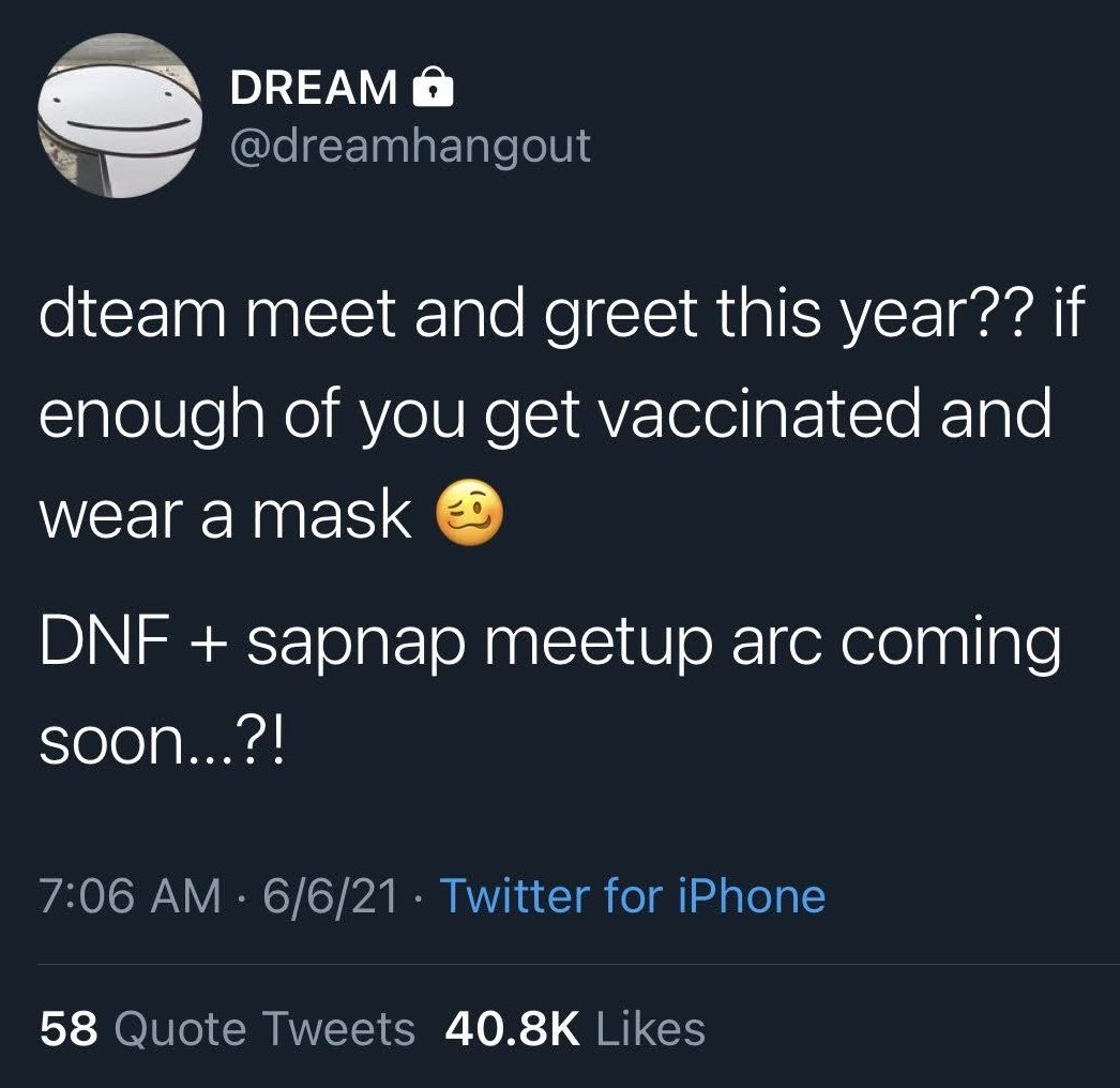 happy two years since this dreamhangout tweet!!! 🫶🫶
[June 6, 2021]