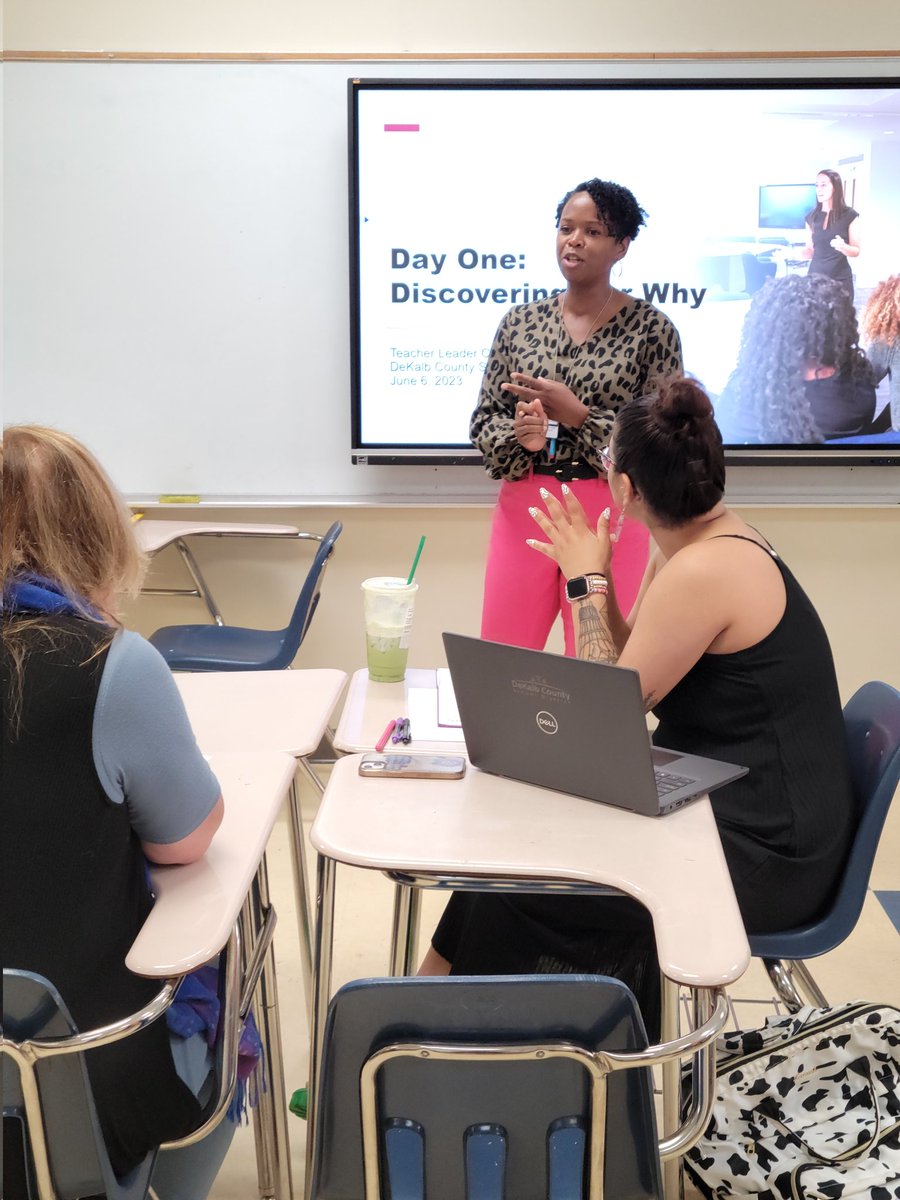 montra_rogers's tweet photo. TLC Launched!! Thankful for this partnership with @DeKalb_SS
Leader Mandisa Vinson of DCPS, @J_Filipow, and I are presenting together. #OneVoiceOneVision This is what #PartneringWithAPurpose looks like. #DiscoverDevelopDeploy #TeacherLeaders #ActiveClassroom @SocialStudiesSS https://t.co/zL6TAumLgK