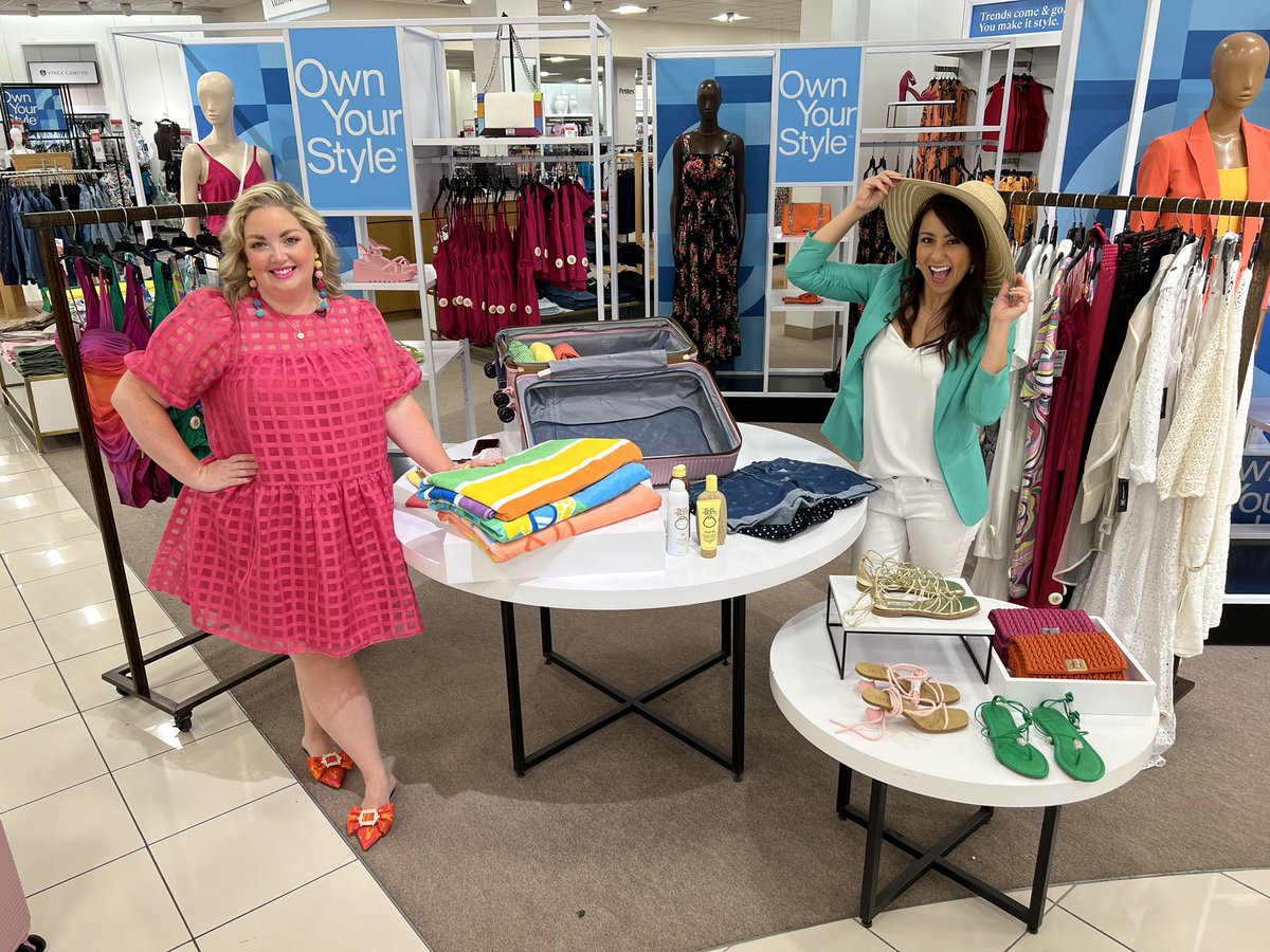 We're showing you how to pack for your summer vacay with Personal Stylist @brennabolickstyle from @Macys SH Village! 😎🕶👙👒 Watch today on PTL! @PGHTodayLive 
.
.
.
#summervacation #beachvacation #beachvacay #suitcase #packing #suscreen #mermaidcore #barbiecore #summerwhites