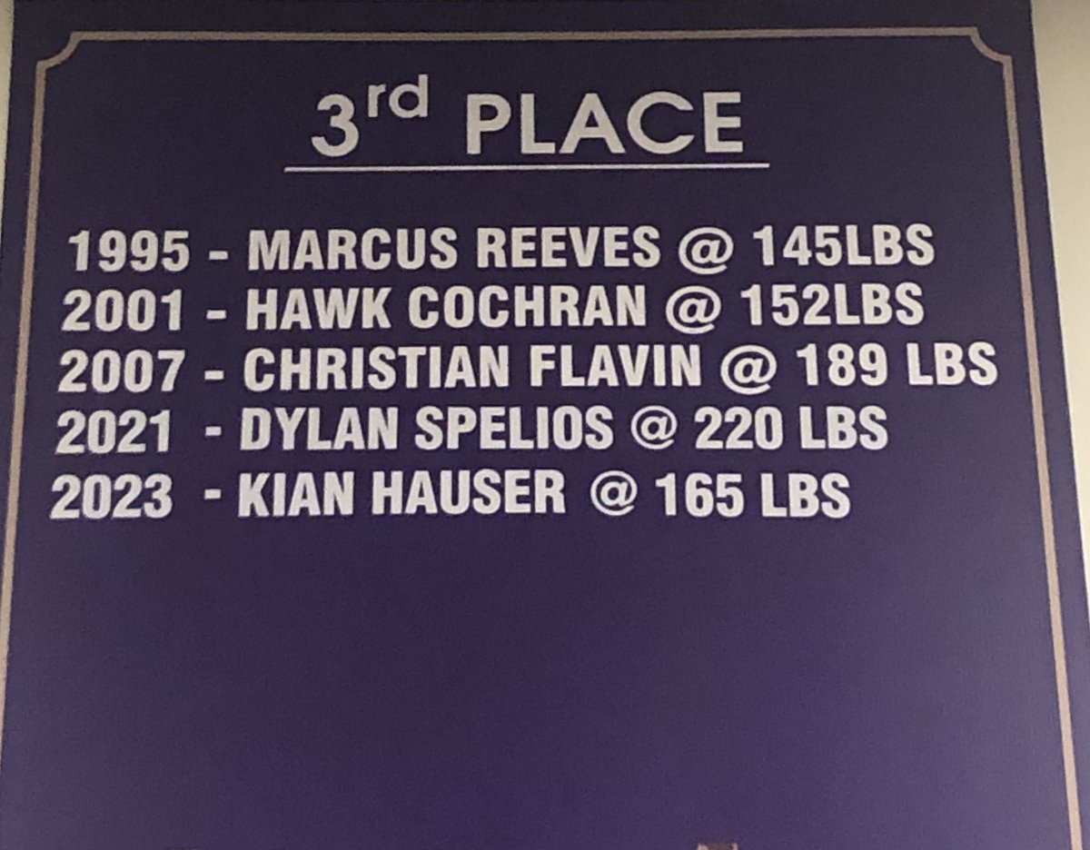 ECWrestle's tweet photo. Officially on The Wall! 
Congrats Kian Hauser for a great finish on your senior season and career! 
#whosnext
 #TomahawkUp https://t.co/KdxBIpfcTa