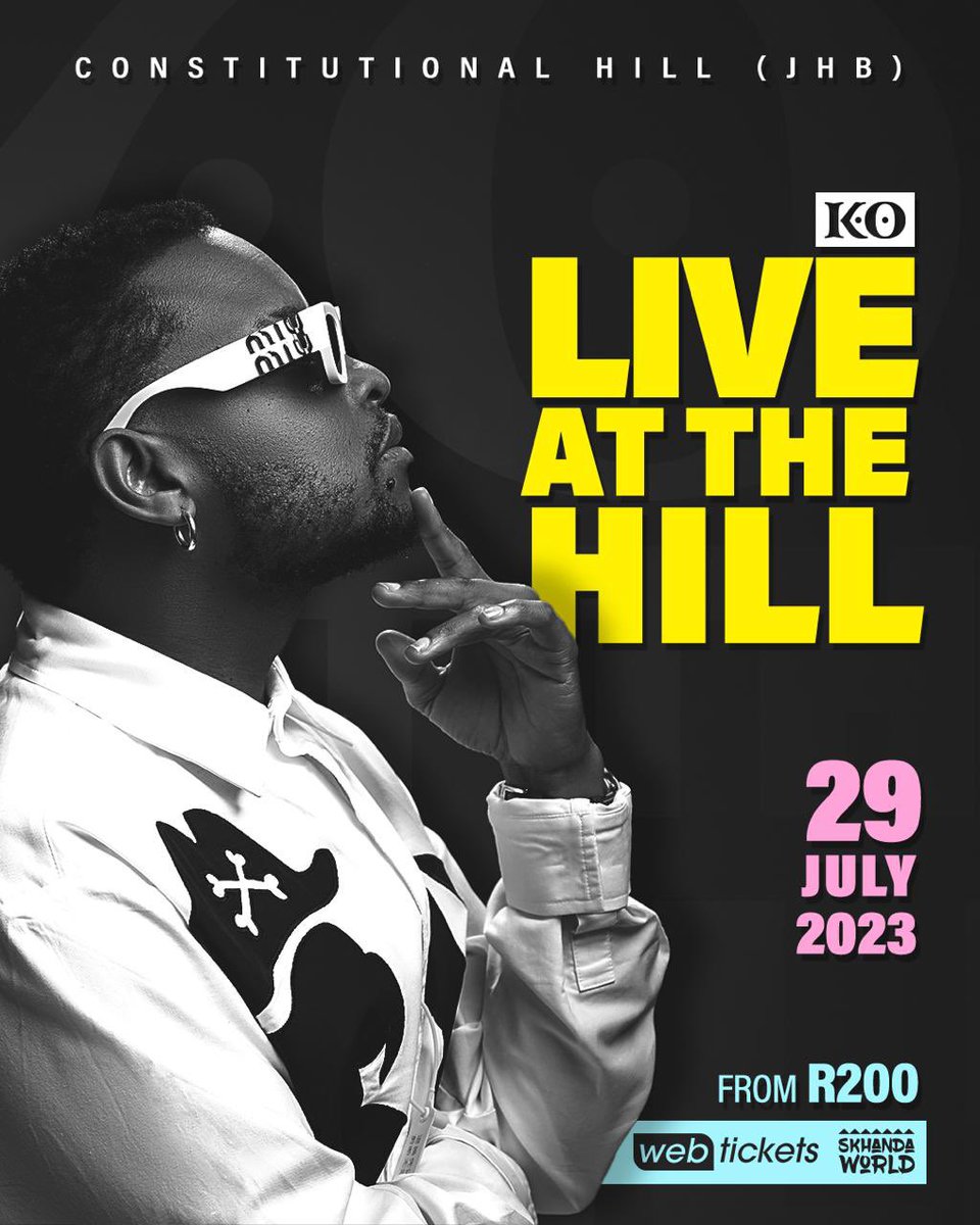 #LiveAtTheHill 

Get tickets here 👇🏾

webtickets.co.za/event.aspx?ite…