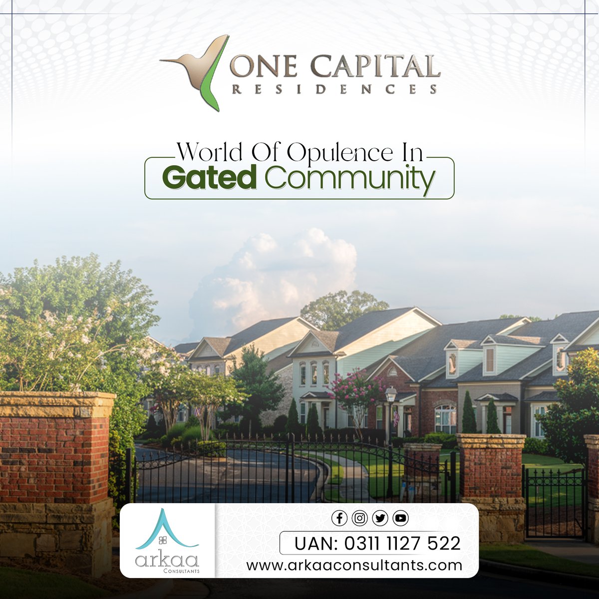 With top-notch security and exclusive access to exceptional facilities, a gated community offers privacy and serenity.

#capitalsmartcity #arkaaconsultants #smartinterchange #SmartCities #onecapitalresidences #CSC #apartmentliving #Islamabad #SecuredCommunity #ExceptionalLiving
