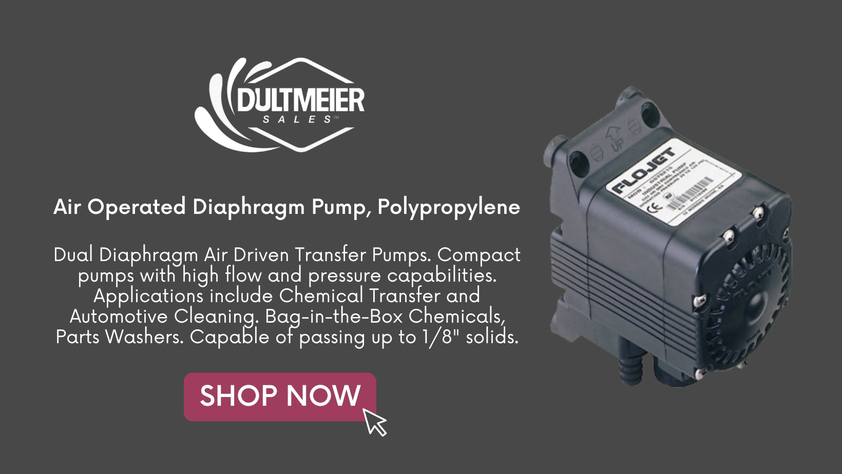 Dultmeier Sales on Twitter "Flojet Pumps Air Operated Diaphragm Pump