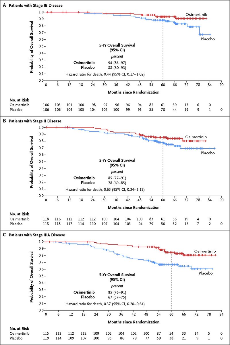 NEJM's tweet photo. Original Article: Overall Survival with Osimertinib in Resected EGFR-Mutated NSCLC (ADAURA) https://t.co/DhBGR7cDIr

#ASCO23 https://t.co/1damd4mlTH