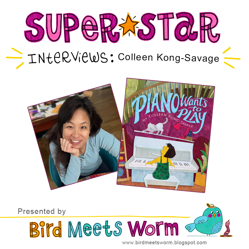 So excited to share this month's blog #interview w/ the fab #authorillustrator @KongSavage! We're chatting all about #kidlit & her forthcoming #picturebook PIANO WANTS TO PLAY! 📚🎹 Check it here: birdmeetsworm.blogspot.com/2023/06/super-… #booktwitter #childensbook #piano #findingyourvoice #read