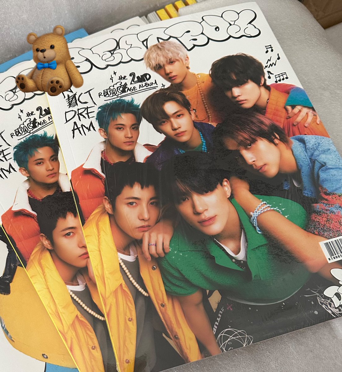 acupoftaro's tweet photo. ph only | haechan day ga 🐻

super late but tweeting this before i sleep hehe giving away 1 sealed beatbox album (new school ver)!

- like, rt, follow
- reply:

HAPPY FULLSUN DAY 🌻
#OKAYCUTItsHaechanDay
#기다려왔잖니_쩨고의날_해찬생일
#HAPPYHAECHANDAY

will announce tom, 8:30pm! https://t.co/QesclT4ooS