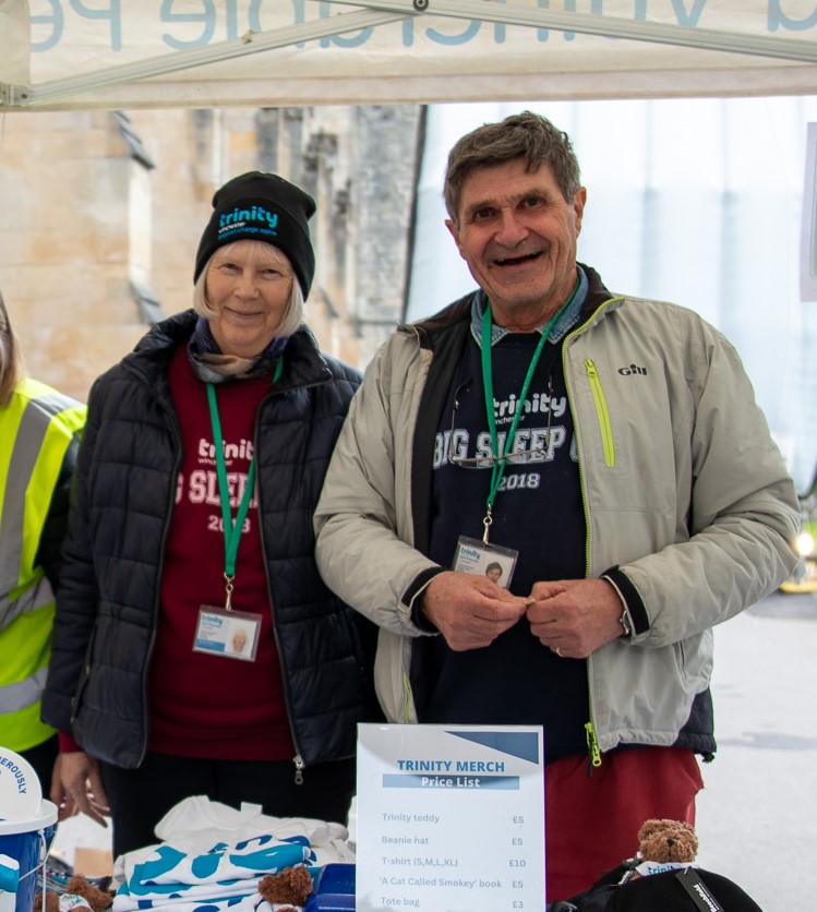 #nationalvolunteerweek - Day 6
Meet our volunteers, Tony & Sarah 👋 8 years of bucket collecting, food collecting, laundry collecting, leafletting, cooking lunch, quizzes, Xmas market stalls, Big Sleep Outs... the list goes on... !

#teamtrinity #support #giveback #socialgood