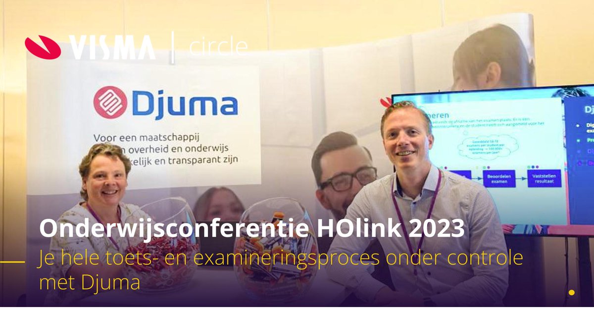 DjumaNL's tweet photo. HOlink 2023 is voorbij! Onze collega's hebben bezoekers op de hoogte gebracht van #examinering, studentexamendossiers, bedrijfsvoering, documentbeheer en bestuurlijke besluitvorming. Heb je vragen over onze diensten voor onderwijs? Neem dan contact met op!

#software #onderwijs https://t.co/84aSJRiCeJ