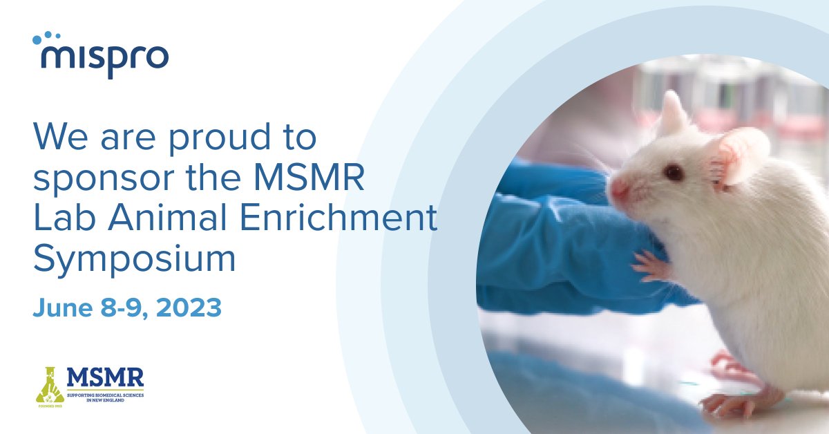 Care for research animals is not only the right thing to do, it’s scientifically proven to enable reliable data collection. Join @MSMRorg Lab Animal Enrichment Symposium in person or virtually to learn how experts provide enrichment to lab animals. msmr.org