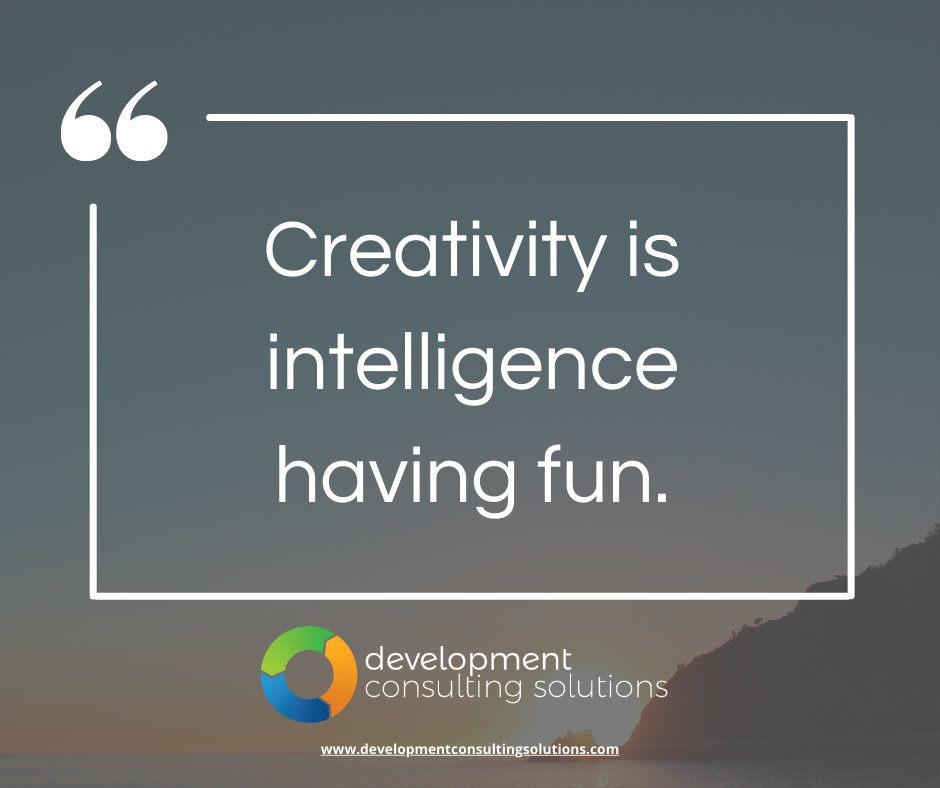 Creativity is intelligence having fun.

calendly.com/developmentcon…

#coaching #nonprofit #fundraising #fundraisingideas #charity