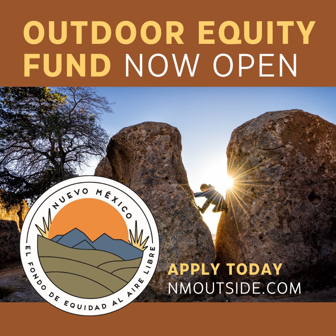 Join us on June 13th, 5-6pm, for an info session about the #OutdoorEquityFund. 

Learn about the program, ask questions, and find out the requirements. Join the meeting with the link in our bio.

#OutdoorEquity #OEF #NMORD #OutdoorsforAll #OutdoorAccess #NMOutdoorRec #NewMexico